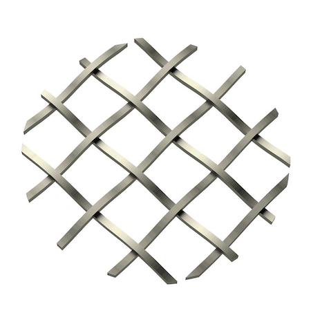 Designs Of Distinction .5" Straight Flat Diamond Decorative Grille - Antique Pewter, 36" W x 48" L Sheet 013648CG10AP1